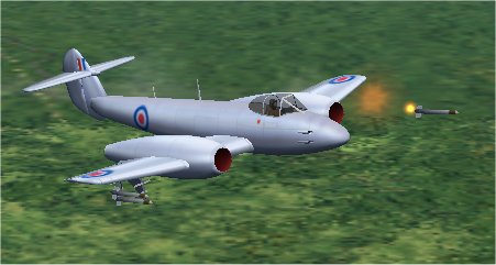 Fs2002/Cfs2 Military Gloster Meteor Jet Fighter — 1
