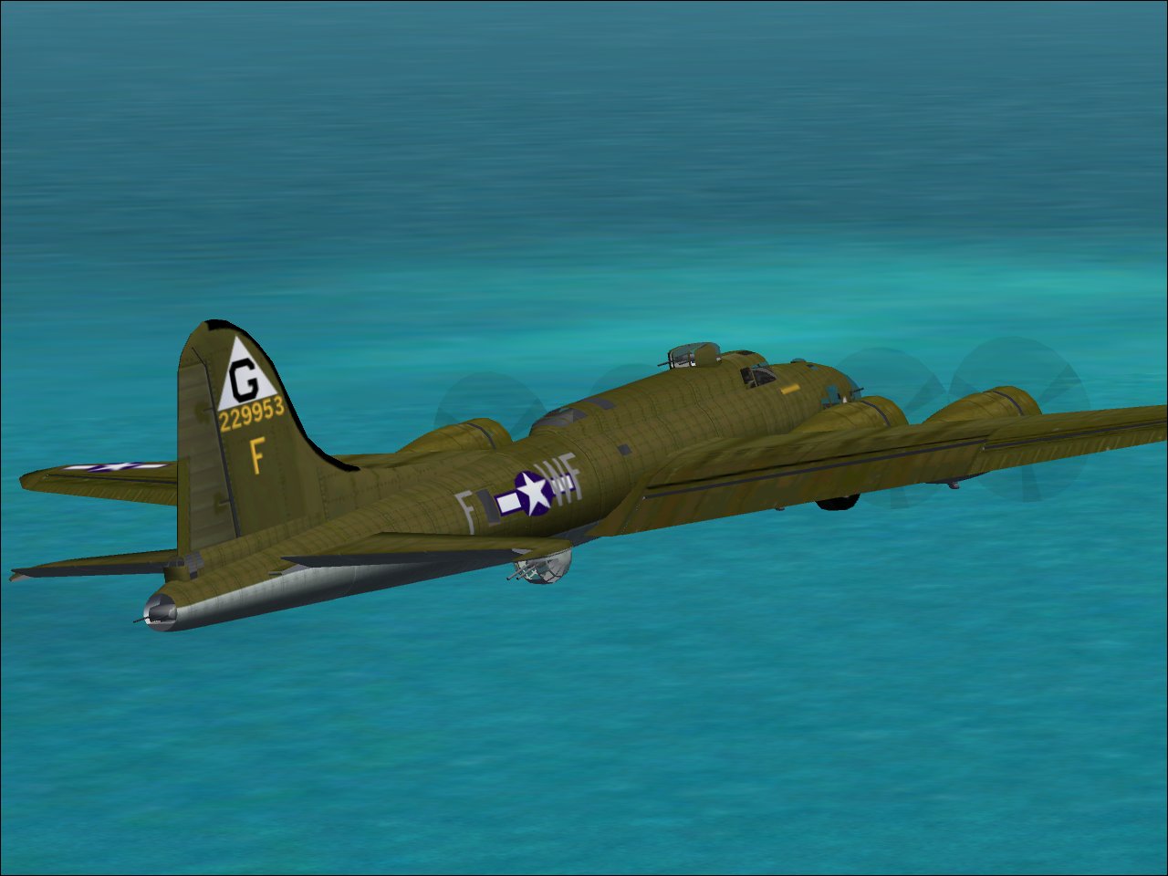 Fs2002 Military Boeing B17F-80-B0 42-29953, "Wolfess", Of The 364Th Bs/305Th Bombardment G — 1