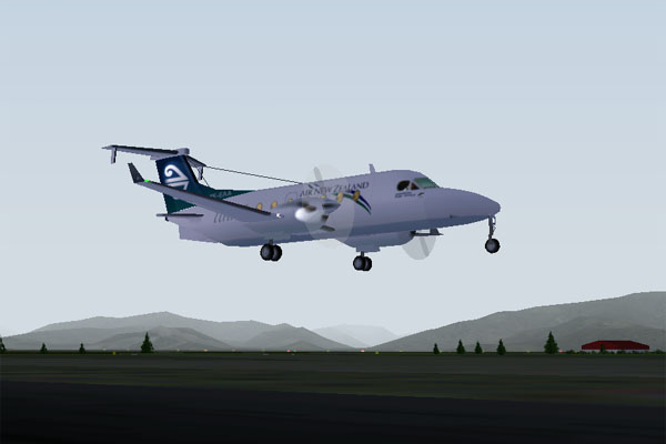 Fs2002 Air New Zealand Link (Eagle Air) Raytheon/Beechcraft B1900D — 1