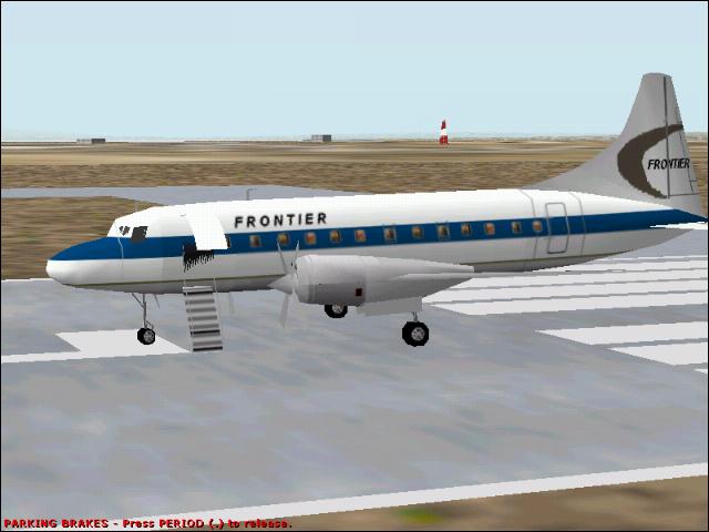 Flightsim Fs2004/Fs98 Frontier Airlines Convair Cv-580 Turbo-Prop — 1