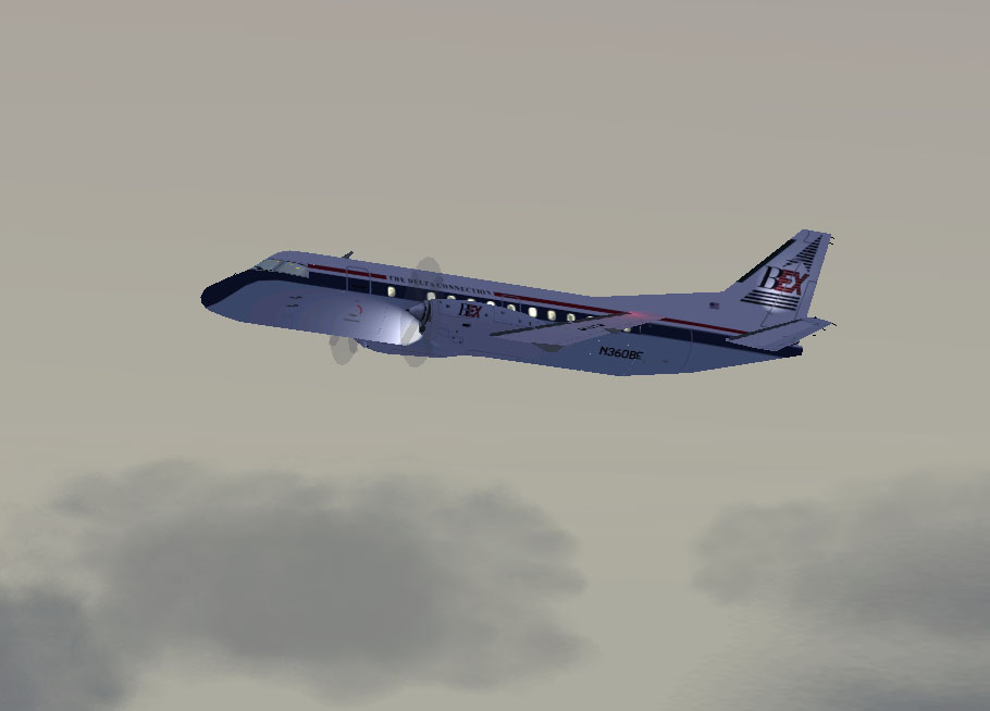 Fs2002 The Delta Connection (Business Express) Saab 340A — 1