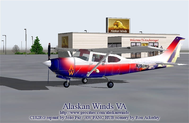 Fs2002 Alaskan Winds Va Cessna 182 Rg