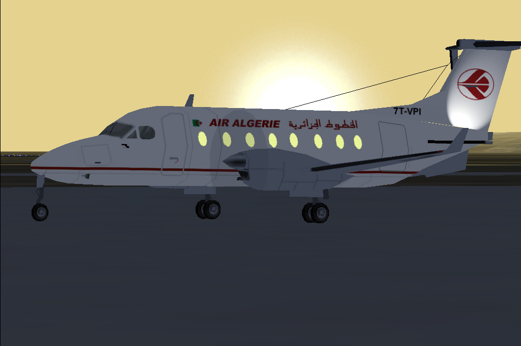 Fs2002 Air Algerie Beechcraft 1900D Twin Turbo Prop — 1