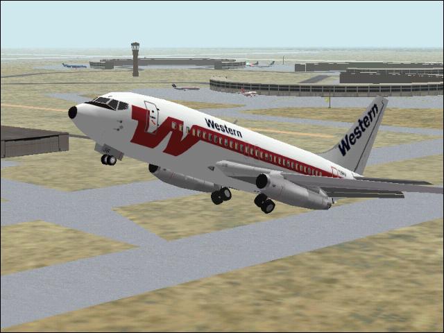 Flightsim Fs2004/Fs98 Western Airlines B737-281