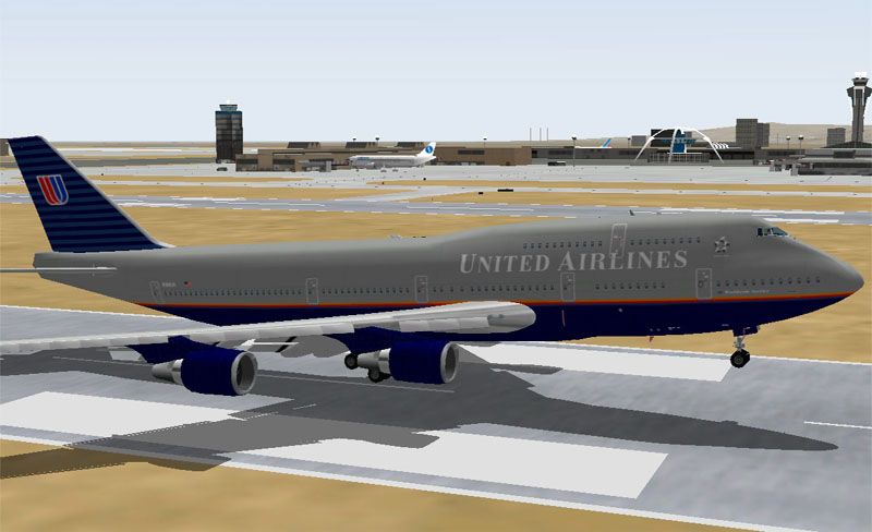 Fs2002 United Airlines Boeing 747-400 — 1