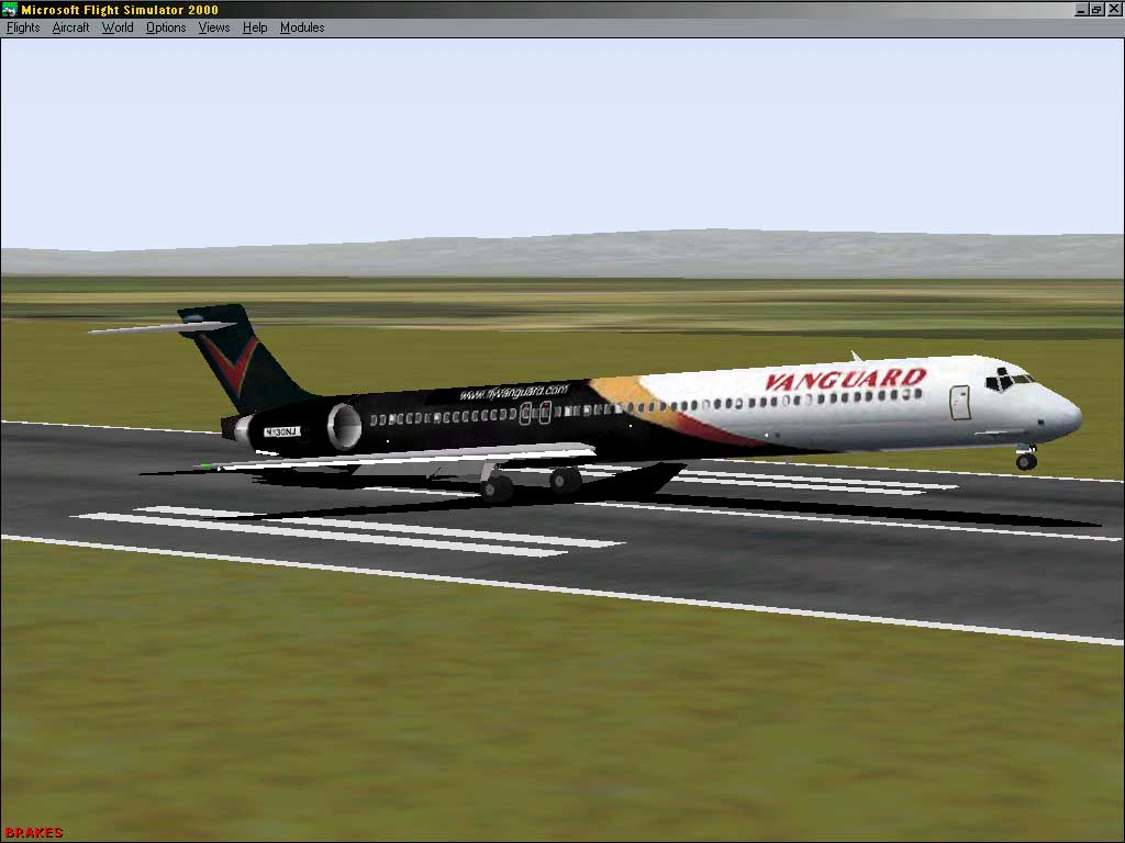 Fs2002 Vanguard Airlines Mcdonnell Douglas Md-80-30
