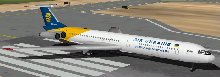 Flightsim Fs2004/Fs98 Air Ukraine Ilyushin Il-62M 200 — 1