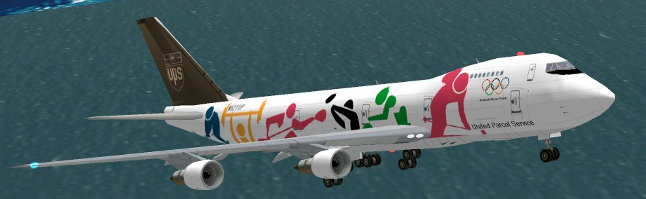 Fs2002 United Parcel Service Olympic Boeing 747-212B(Sf) — 1