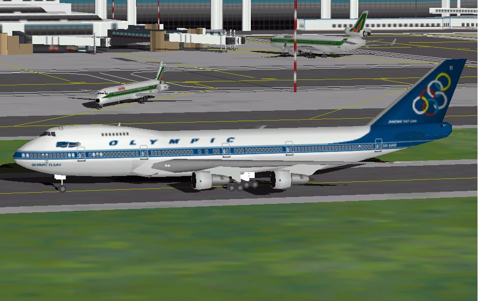 Flightsim Fs2004/Fs98 Olympic Airways Boeing 747-212B — 1