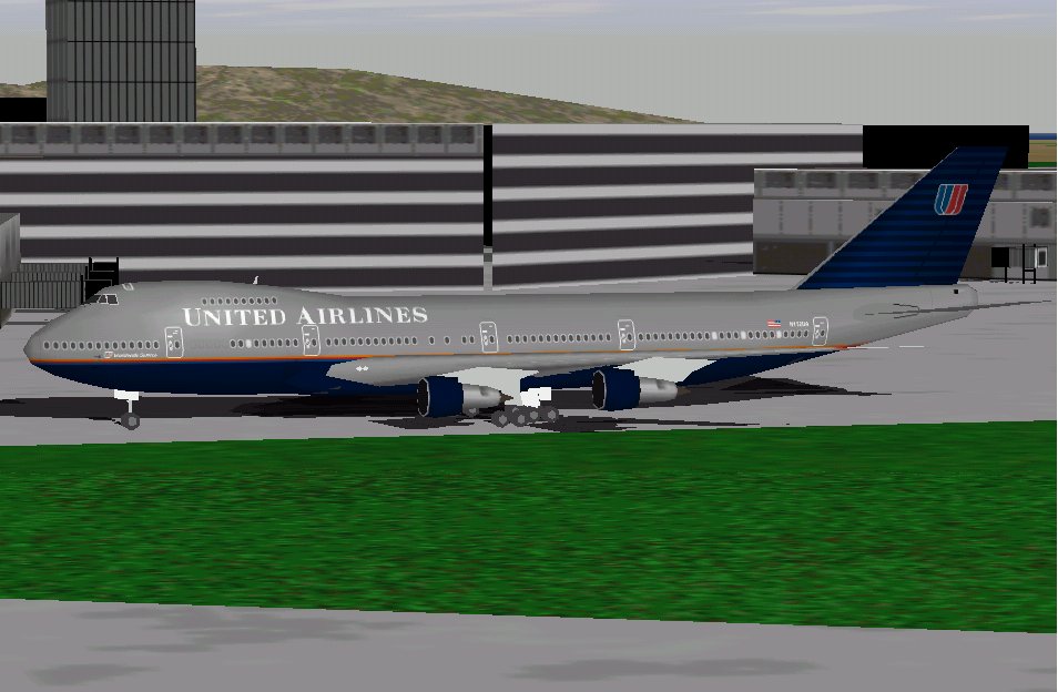 Flightsim Fs2004/Fs98 United Airlines Boeing 747-222B