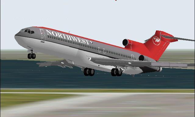 Fs2002 Northwest Airlines Boeing 727-200