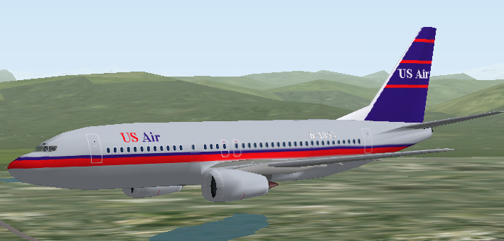 Fs2002/Cfs 2 Us Air Boeing 737-400 — 1
