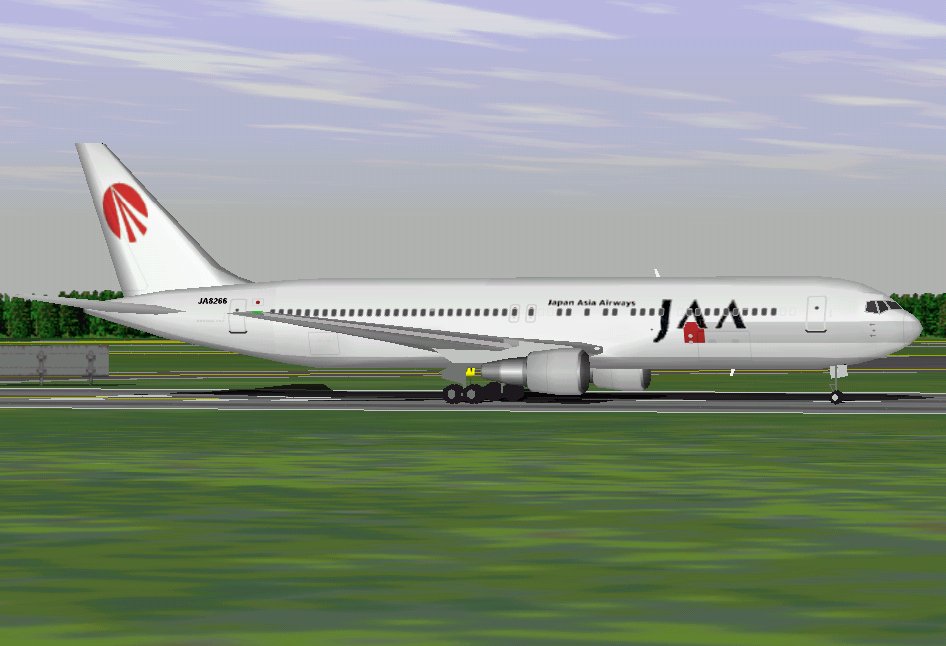 Flightsim Fs2004/Fs98 Japan Asia Airways Boeing 767-346 — 1