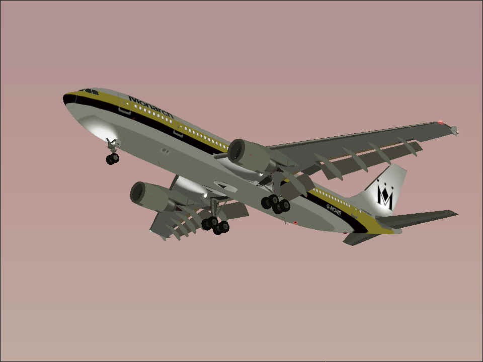 Fs2002 Monarch Airlines Airbus A300-600R V2