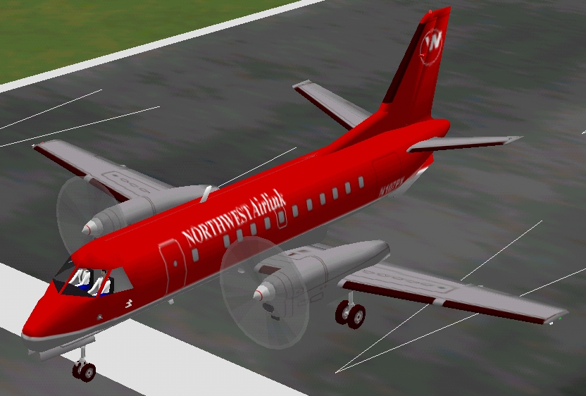 Fs2002 Northwest Airlink Saab 340B V1.2