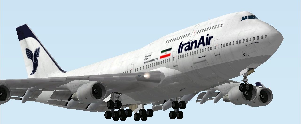 Fs2002 Iran Air Boeing 747-400