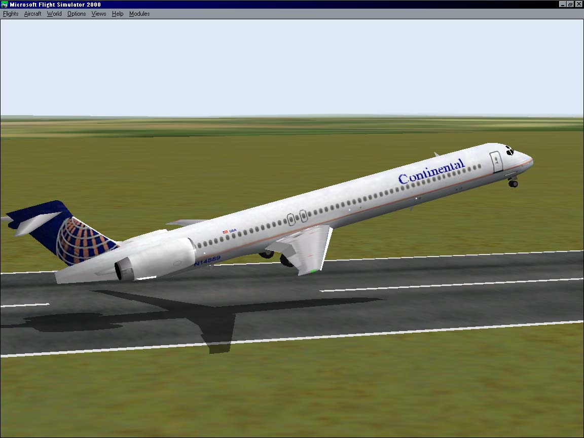 Fs2002 Continental Airlines Mcdonnell Douglas Md-82 — 1