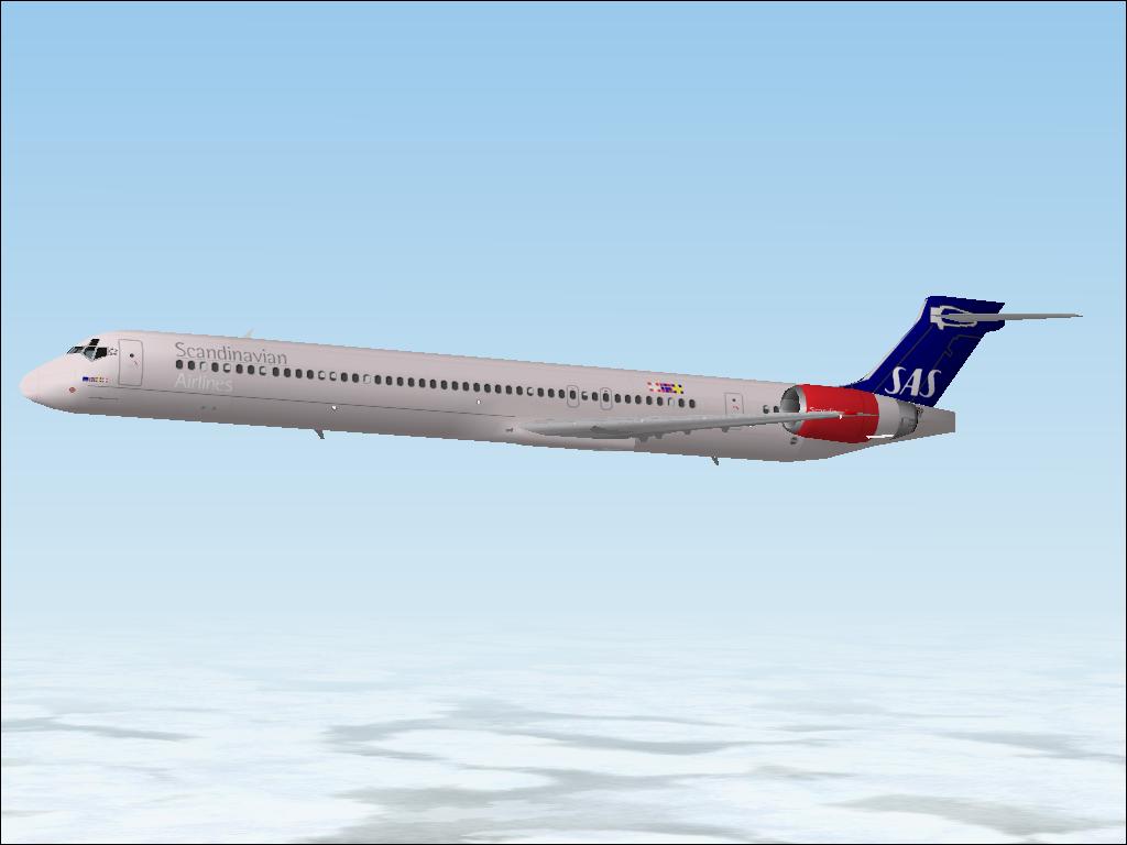 Fs2002 Scandinavian Airlines Mcdonnell Douglas Md-90-30 — 1
