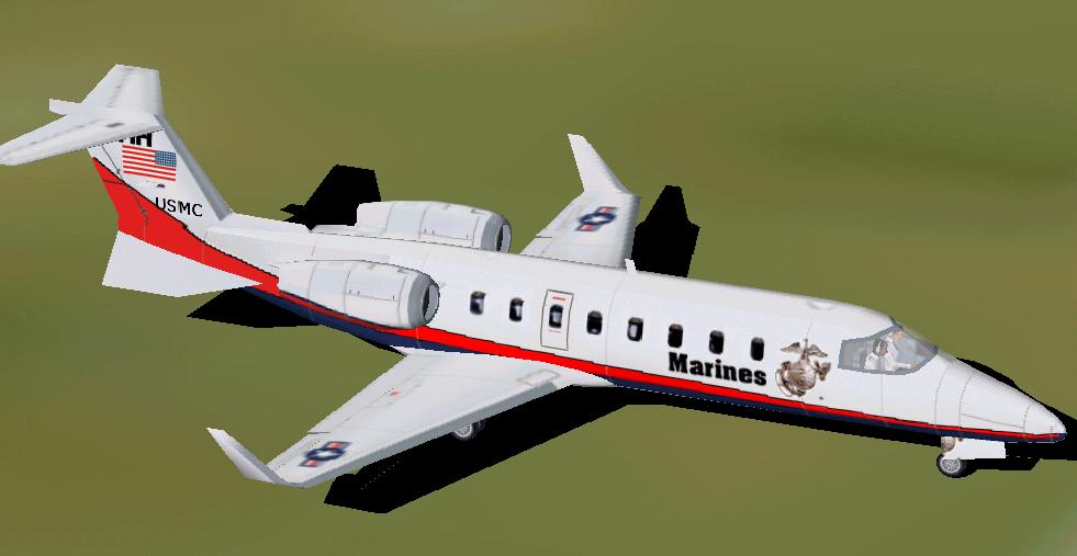 Fs2002 Us Marine Corps Learjet 45