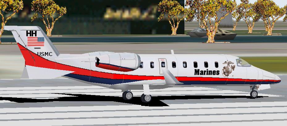 Fs2002 Us Marine Corps Learjet 45