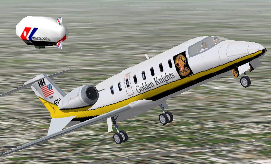 Fs2002 Us Army Golden Knights Learjet 45
