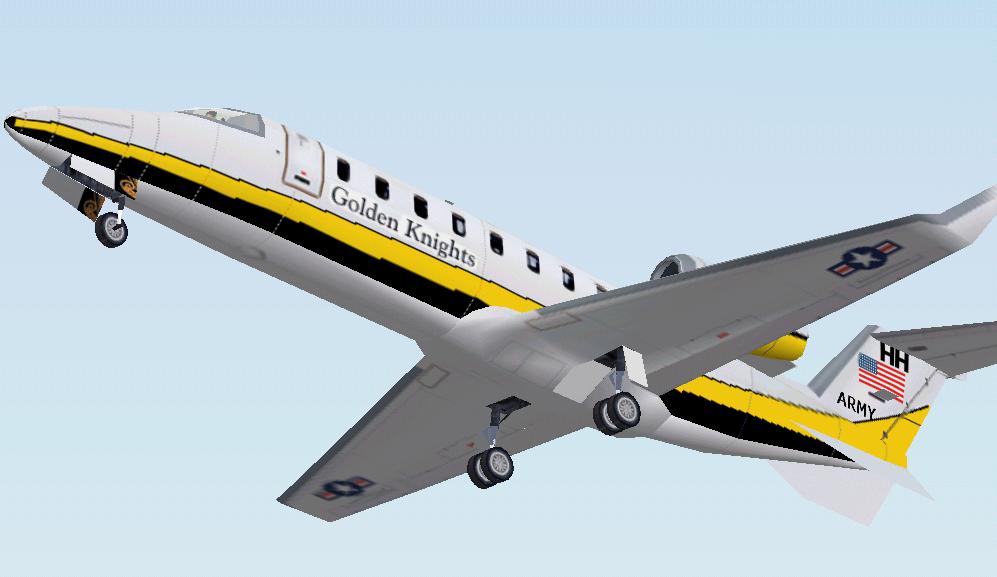Fs2002 Us Army Golden Knights Learjet 45
