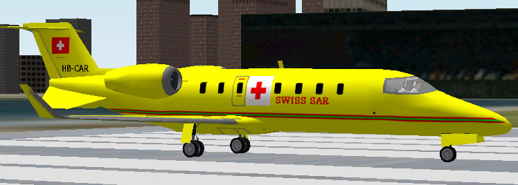 Fs2002 Swiss Sar Learjet 45