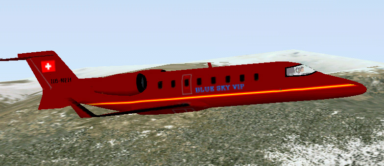 Fs2002 Blue Sky Vip Learjet 45