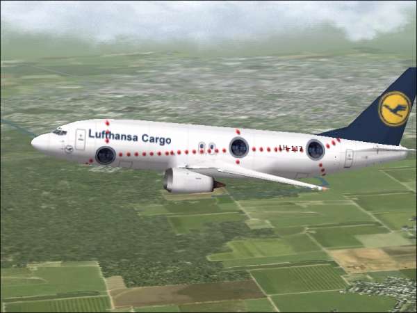 Fs2002 Lufthansa Cargo Boeing 737-400 — 1