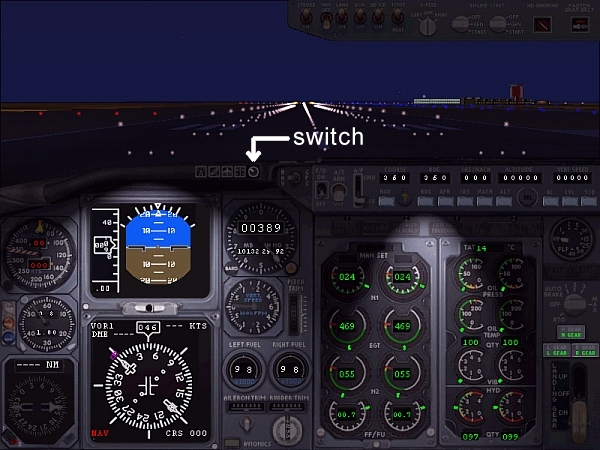 Fs2002 Night Lighting For Msfs Default Boeing 737 Panel — 1