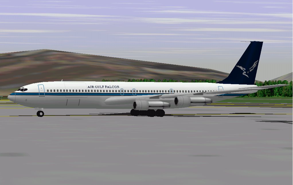 Flightsim Fs2004/Fs98 Air Gulf Falcon Boeing 707-307C — 1