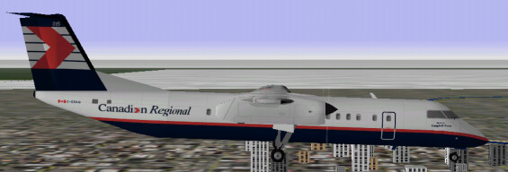 Flightsim Fs2004/Fs98/Fs2002 Canadian Regional Dehavilland Dash-8-301