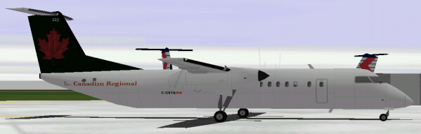 Flightsim Fs2004/Fs98/Fs2002 Canadian Regional Dehavilland Dash-8-301 — 1