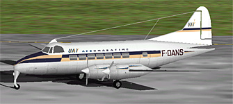 Flightsim Fs2004/Fs98 Union Aeromaratime De Transport De Havilland Heron 1B — 1