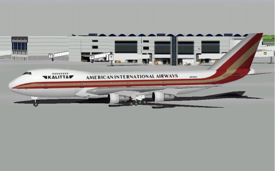 Flightsim Fs2004/Fs98 Kalitta American International Airways Boeing 747-269B — 1