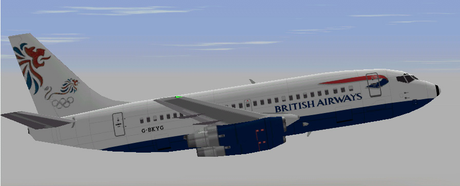 Flightsim Fs2004/Fs98/Fs2002 British Airways Boeing 737-236Adv — 1