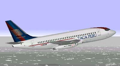 Flightsim Fs2004/Fs98 Taca Peru Boeing 737-200 — 1
