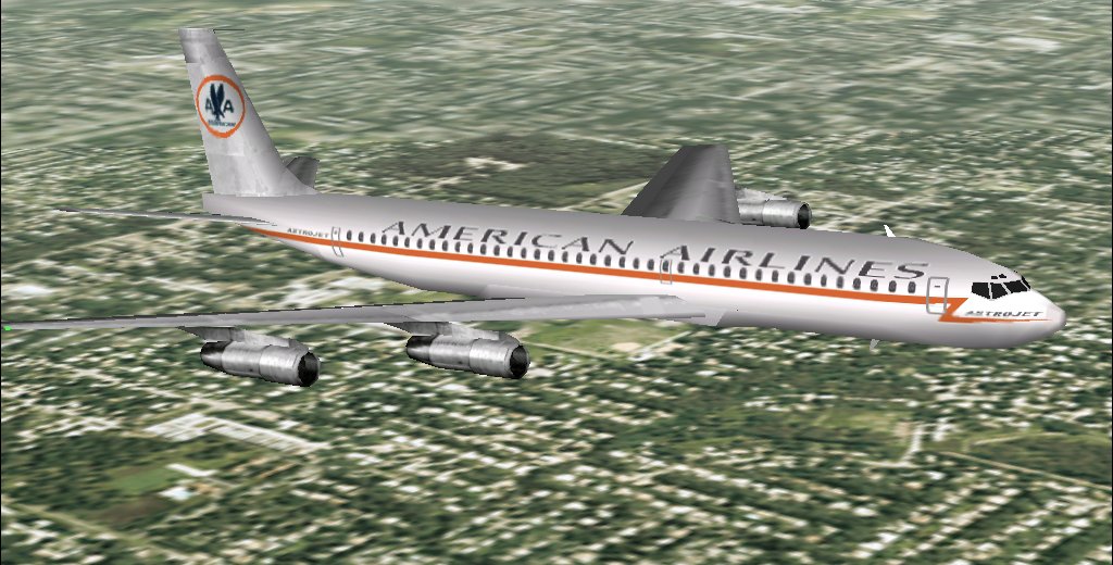 Fs2002 American Airlines Boeing 707-320B "Astrojet" — 1
