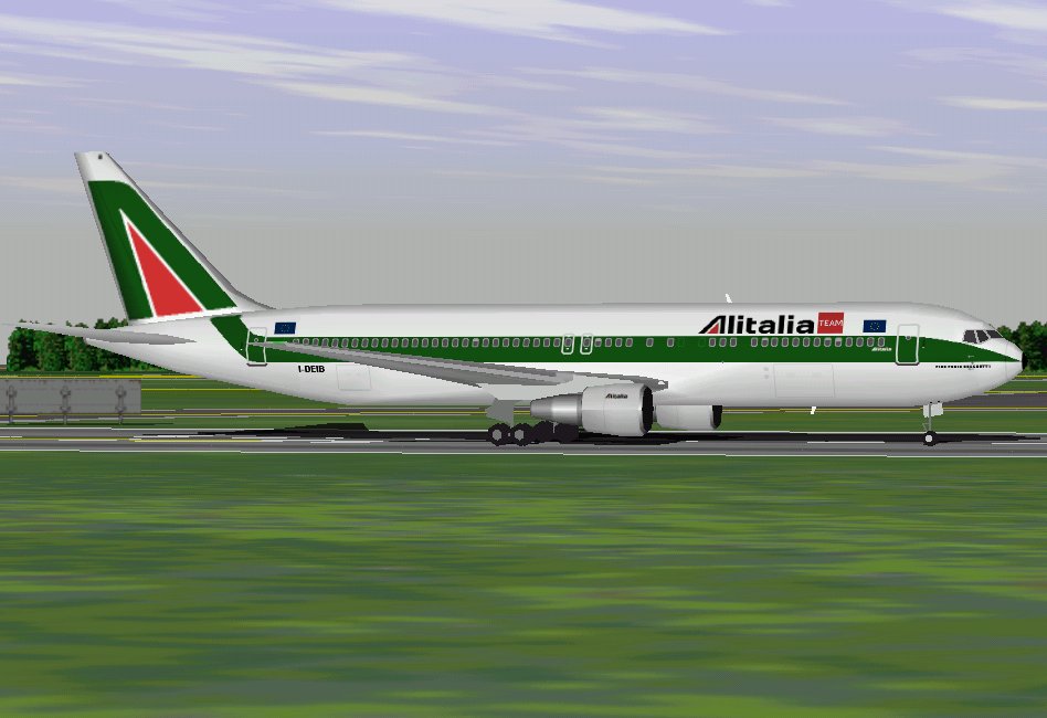 Flightsim Fs2004/Fs98 Alitalia Team Boeing 767-33A — 1