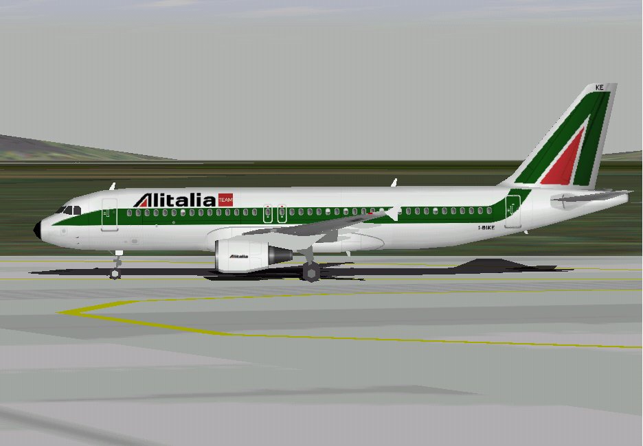 Flightsim Fs2004/Fs98 Alitalia Team Airbus A320-214 — 1