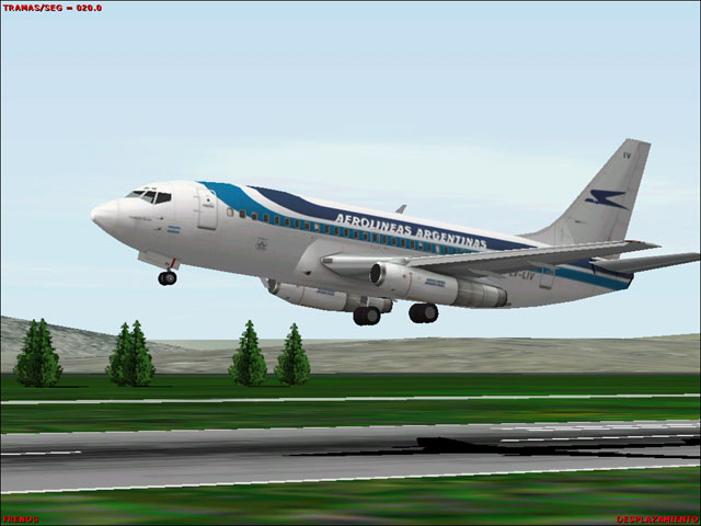 Fs2002 Aerolineas Argentinas Boeing 737-200, Registration Lv-Liv, "Ciudad De Ushuaia" — 1