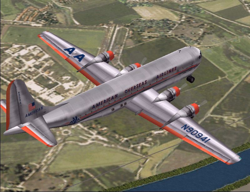 Fs2002 American Overseas Airlines Boeing 377 Stratocruiser — 1