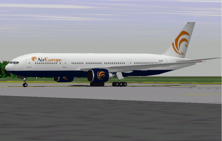 Flightsim Fs2004/Fs98 Air Europe Italy Boeing 777-2Q8 — 1