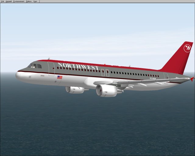 Fs2002 Northwest Airbus A320-200 — 1