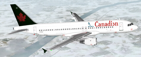 Flightsim Fs2004/Fs98/Fs2002 Canadian Airlines Airbus A320-211 — 1