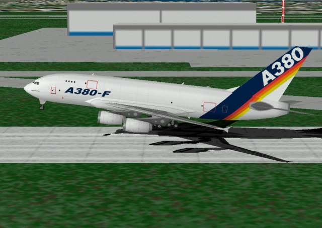 Flightsim Fs2004/Fs98 Airbus House Colors, Airbus A380-F (Freighter) (Promax) With Limited — 1