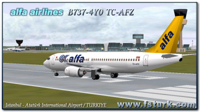 Fs2002 Alfa Airlines Boeing 737-4Y0 — 1