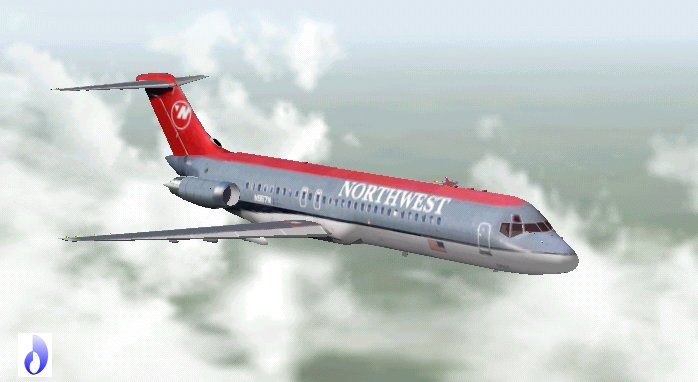 Fs2002 Northwest Mcdonnell Douglas Dc-9-32