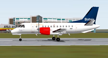 Fs2000 Saab 340B Air Botnia (V1.2) Real Aircraft, Registration Oh-Saf.full Moving Part,Tra — 1