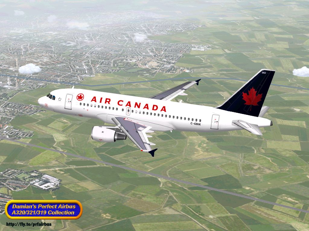 Fs2000 Air Canada Airbus A319-114 Reg C-Gbik